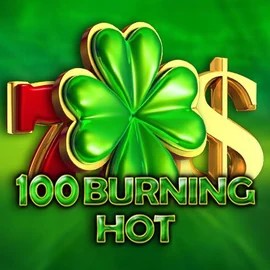 100 Burning Hot slot logo by Amusnet Interactive at Spinshark Casino