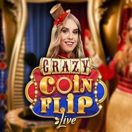 Crazy Coin Flip slot icon by Evolution, available at Spinshark Casino