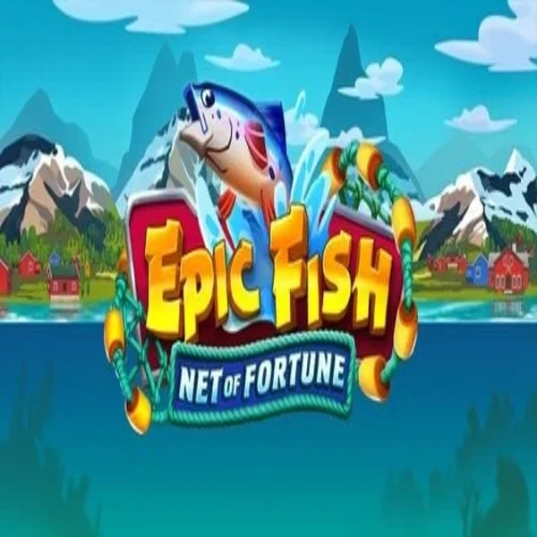 Epic Fish Net of Fortune slot logo by Quickspin at Spinshark Casino