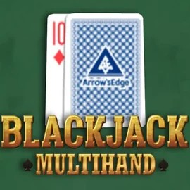 Multihand Blackjack online game logo by Pragmatic Play on spinsharkcasino.eu
