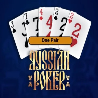 Russian Poker logo by OneTouch Games Spinshark Casino
